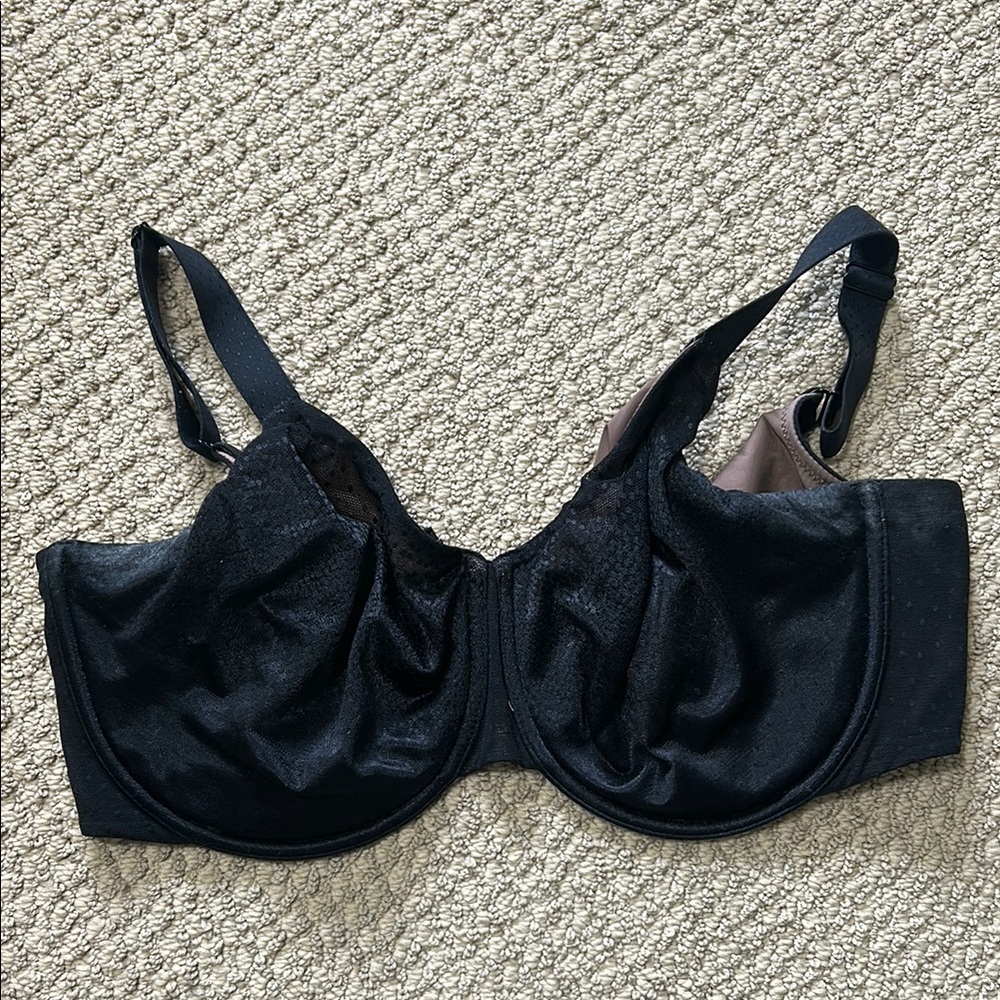 Wacoal Black Full Coverage Bra with Underwire Support